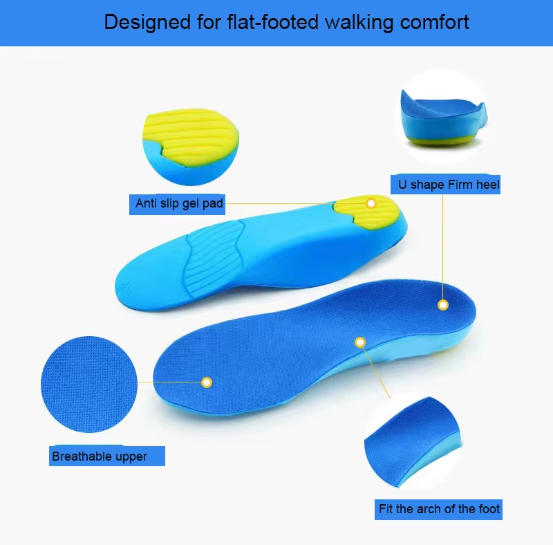 PU foot supports for arch correction - rigid yet flexible orthopedic inserts